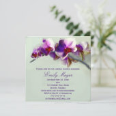 Radiant Orchid Painting Bridal Shower Invitation Kaart (Staand voorkant)