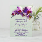 Radiant Orchid Painting Wedding Uitnodiging (Staand voorkant)