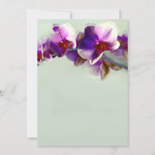 Radiant Orchid Painting Wedding Uitnodiging (Achterkant)