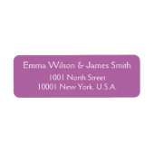 Radiant Orchid Personalized de Etiketten van het A (Voorkant)