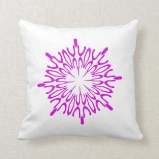 Radiant Orchid Snowflake Kussen