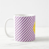 Radiant Orchid Stripe Monogram Mok (Links)