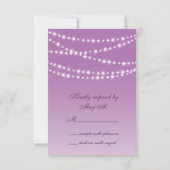 Radiant Orchid Twinkle Lights RSVP (Achterkant)