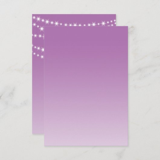 Radiant Orchid Twinkle Lights RSVP (Voorkant / Achterkant)