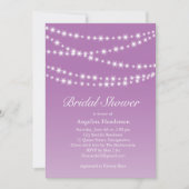 Radiant Orchid Twinkle Lights Vrijgezellenfeest Kaart (Voorkant)