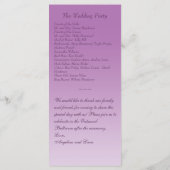 Radiant Orchid Twinkle Lights Wedding Program Programmakaart (Achterkant)