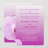 Radiant Orchid Wedding Invitations Kaart (Voorkant / Achterkant)