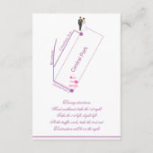 Radiant Orchid Wedding Maps and Directions Informatiekaartje (Achterkant)