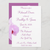 Radiant Orchid Wedding Rehearsal Uitnodigingen (Voorkant / Achterkant)