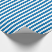 Radiant orchid & White Striped Pattern Cadeaupapier (Hoek)