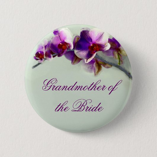 Radiant orchidee schilderen ronde button 5,7 cm (Voorkant)