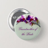 Radiant orchidee schilderen ronde button 5,7 cm (Voorkant /achterkant)