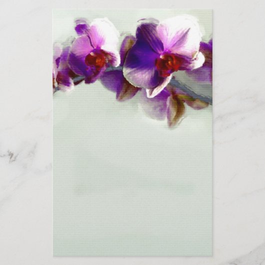 Radiant Orchidee schilderij Briefpapier (Voorkant)