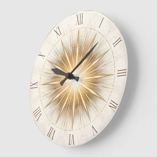 Radiant Order — Sunburst Dial Art Grote Klok (Hoek)