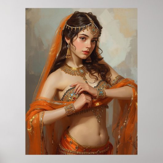 Radiant Oriental Dancer Poster (Voorkant)