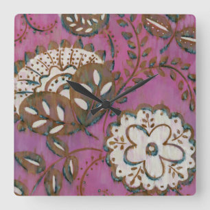 Radiant Ornament I Vierkante Klok