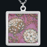 Radiant Ornament I Zilver Vergulden Ketting<br><div class="desc">Floral</div>