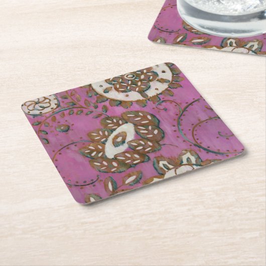 Radiant Ornament II Kartonnen Onderzetters (Schuin)