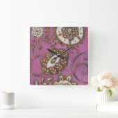 Radiant Ornament II Vierkante Klok (Huis)