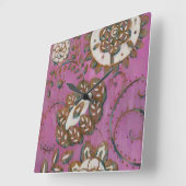 Radiant Ornament II Vierkante Klok (Hoek)