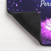Radiant Paars Crystal Lotus Stars personaliseren Muismat (Hoek)