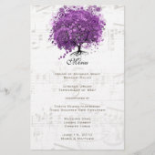 Radiant Paars Heart Leaf Tree Wedding (Voorkant)