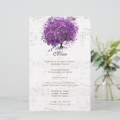 Radiant Paars Heart Leaf Tree Wedding (Staand voorkant)