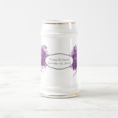 Radiant Paars Heart Leaf Tree Wedding Bierpul (Center)