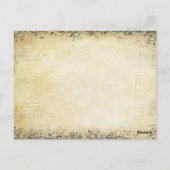 Radiant Paars Heart Leaf Tree Wedding Briefkaart (Achterkant)