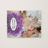 Radiant Paars Heart Leaf Tree Wedding Legpuzzel (Horizontaal)