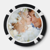 Radiant Paars Heart Leaf Tree Wedding Pokerchips (Achterkant)