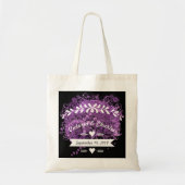 Radiant Paars Heart Leaf Tree Wedding Tote Bag (Voorkant)