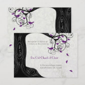 Radiant-Paarse vogelkaart Kaart (Voorkant / Achterkant)