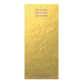 Radiant Palm Tree-rackkaart Faux Glitter Reclamekaart (Achterkant)