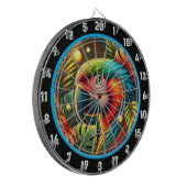 Radiant Parrot Dartboard voor alle gelegenheden Dartbord (Voorkant Links)