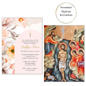 Radiant Pastel Spring Flowers Orthodox Baptism     Kaart