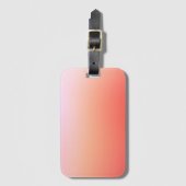 Radiant Pastel Sunset Gradient Bagagelabel (Voorkant (verticaal))