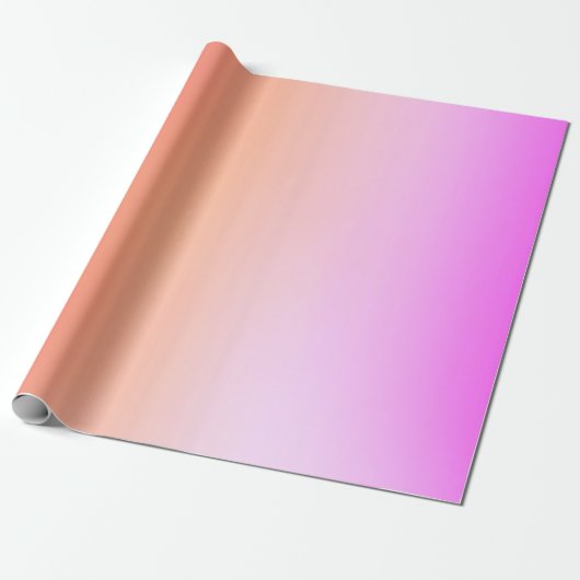Radiant Pastel Sunset Gradient Cadeaupapier (Uitgerold)