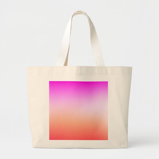 Radiant Pastel Sunset Gradient Grote Tote Bag (Voorkant)