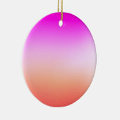 Radiant Pastel Sunset Gradient Keramisch Ornament (Rechts)
