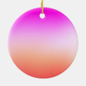 Radiant Pastel Sunset Gradient Keramisch Ornament (Achterkant)