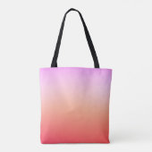 Radiant Pastel Sunset Gradient Tote Bag (Achterkant)