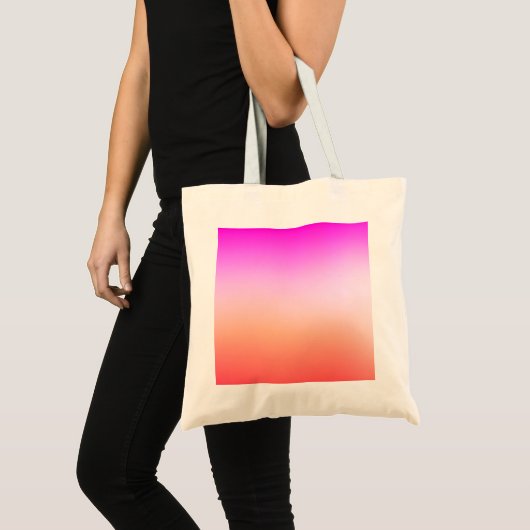Radiant Pastel Sunset Gradient Tote Bag (Voorkant (product))