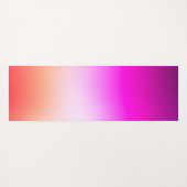 Radiant Pastel Sunset Gradient Yogamat (Achterkant (horizontaal))