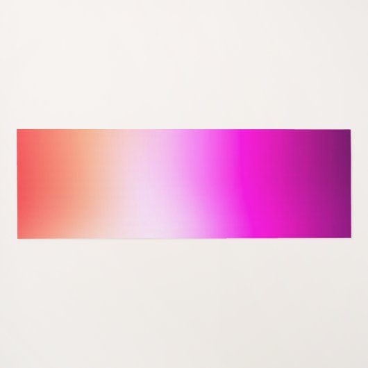 Radiant Pastel Sunset Gradient Yogamat (Achterkant (horizontaal))