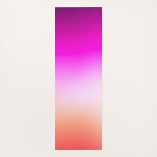 Radiant Pastel Sunset Gradient Yogamat (Achterkant)
