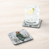 Radiant Peace Dove Lantern Imbolc Snowdrops Art Bier Onderzetter (Rechterzijde)