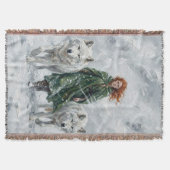 Radiant Peace Dove Lantern Imbolc Snowdrops Art Deken (Voorkant)