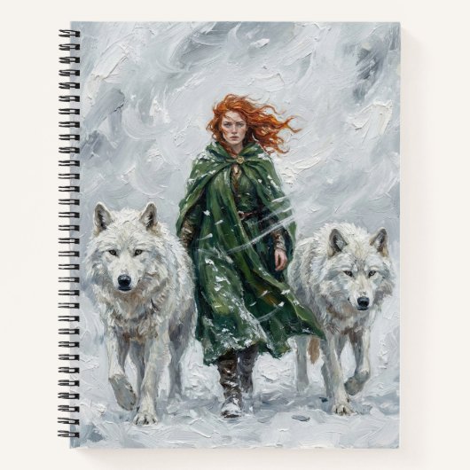 Radiant Peace Dove Lantern Imbolc Snowdrops Art Notitieboek (Voorkant)