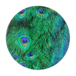 Radiant Peacock Feathers Fotoontwerp Snijplank